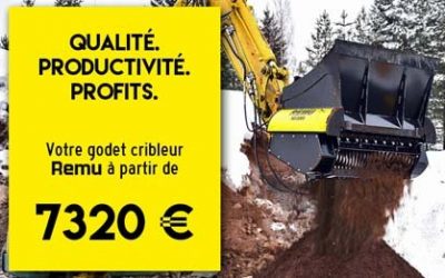 Votre godet REMU à partir de 7320€